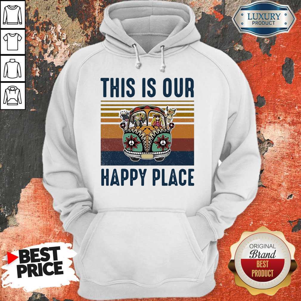 Awesome This Is Our Happy Place Hippie Animal Vintage Shirt - Image 5