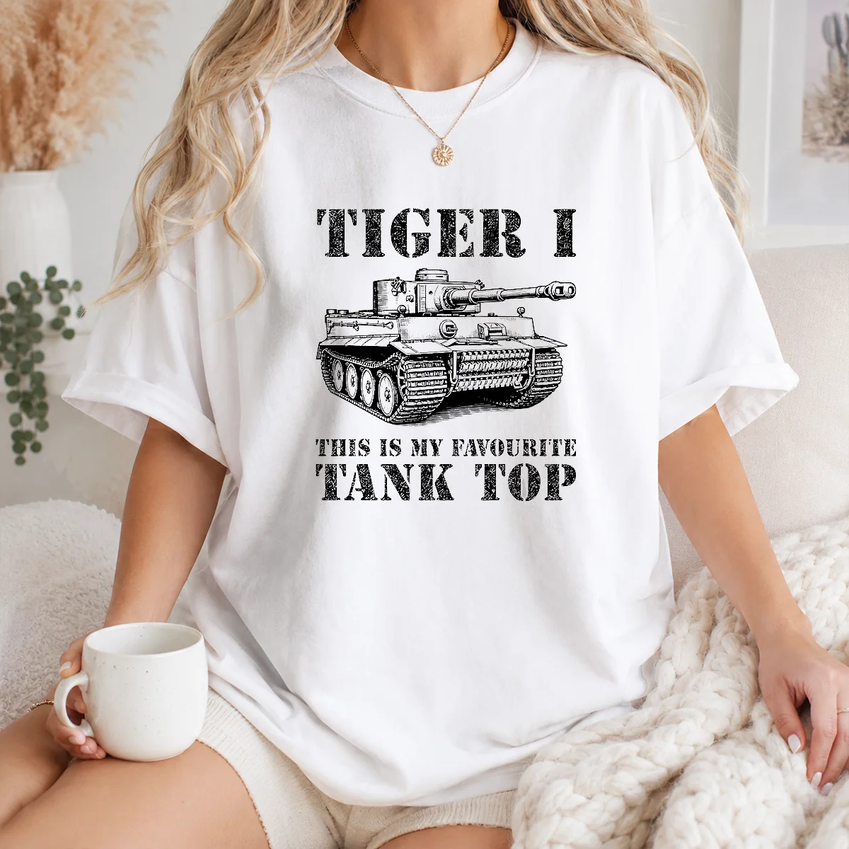 Awesome Tiger I This Is My Favourite Tank Military Shirt