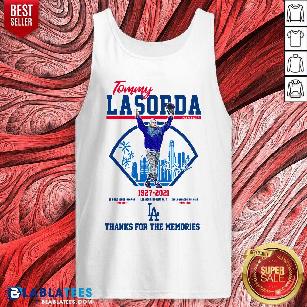 Awesome Tommy Lasorda Manager 1927 2021 Thanks For The Memories Shirt - Image 3