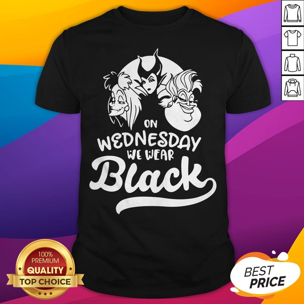 Awesome Villains Disney On Wednesday We Wear Black Shirt