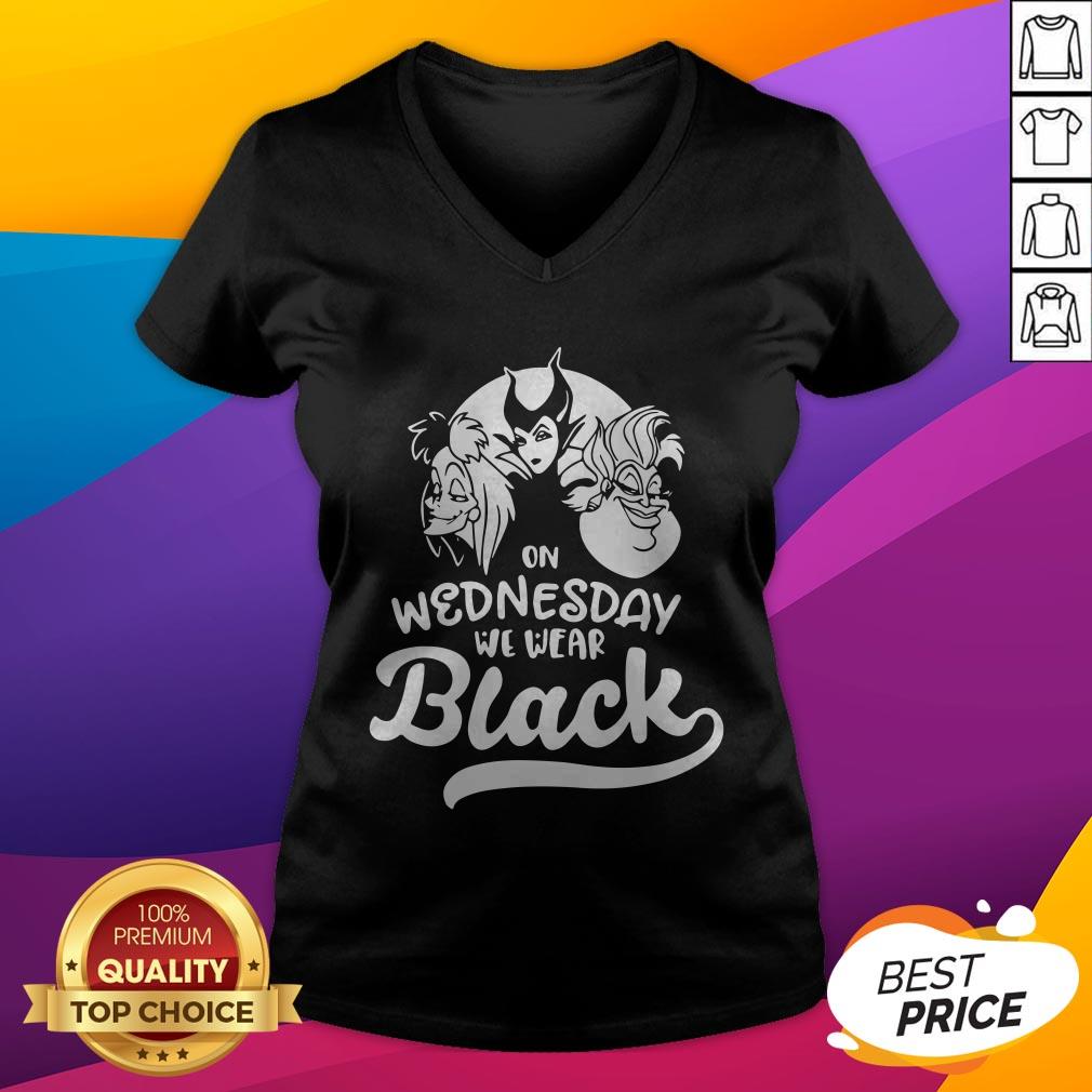 Awesome Villains Disney On Wednesday We Wear Black Shirt - Image 4