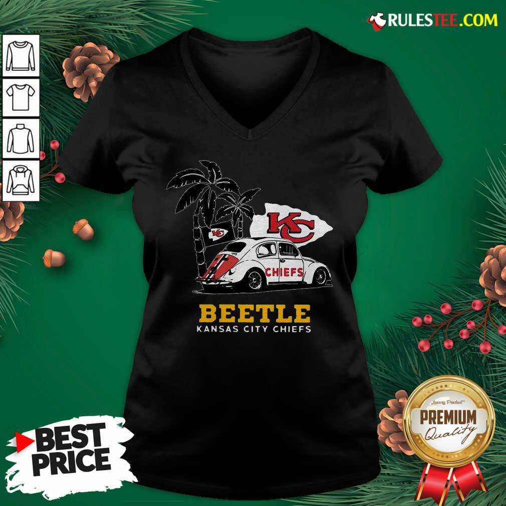 Awesome Volkswagen Beetle Kansas City Chiefs Shirt - Image 4