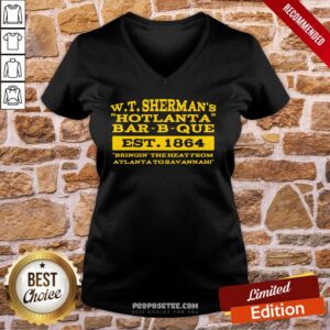 Alternative view of Awesome W T Sherman’s Hotlanta Bar-B-Que Est 1864 Vintage Shirt
