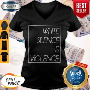 Alternative view of Awesome White Silence Is Violence Shirt