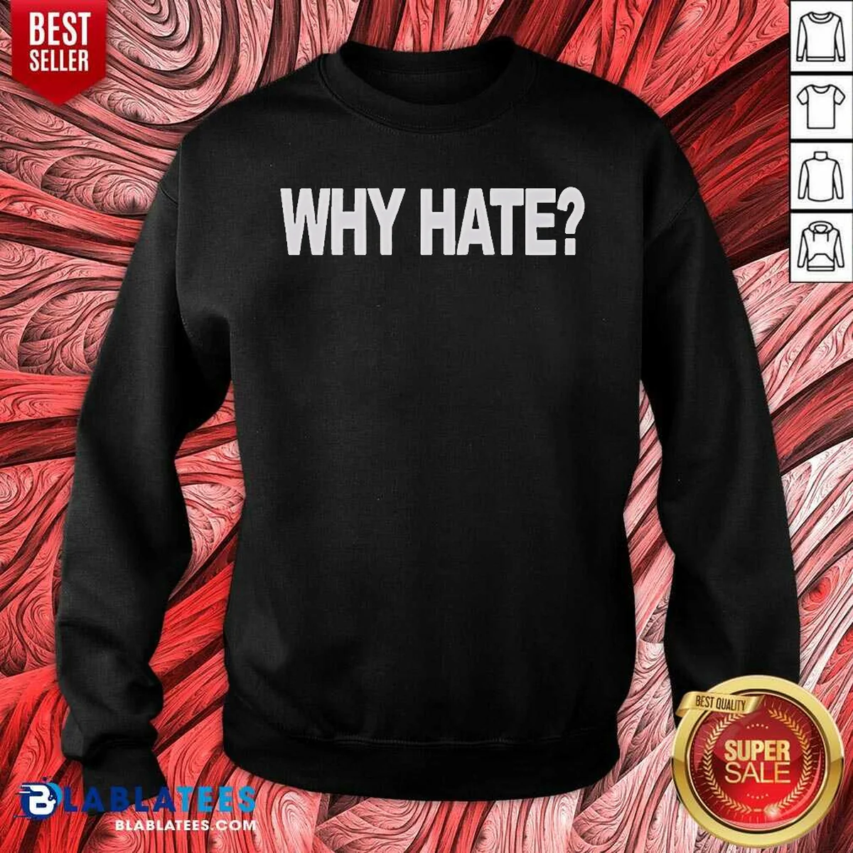 Awesome Why Hate Shirt - Image 4