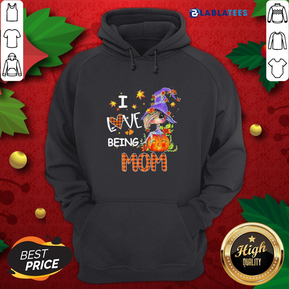 Awesome Witch I Love Being Mom Fall Shirt - Image 3