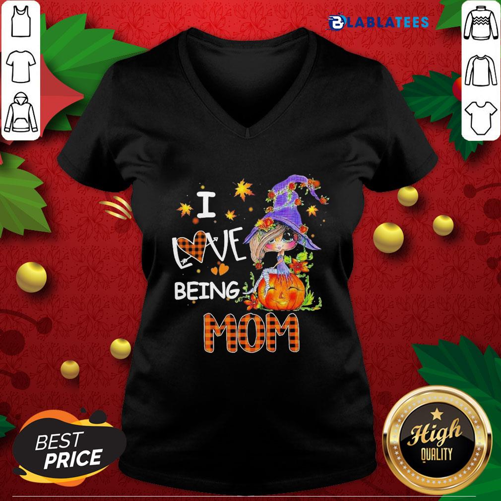 Awesome Witch I Love Being Mom Fall Shirt - Image 4