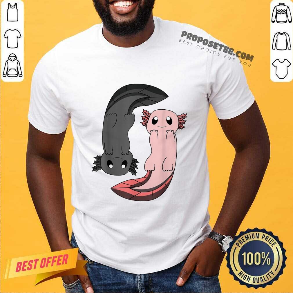 Axolotl Yin Yang Reptile Gift Idea Shirt