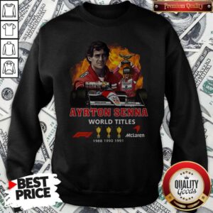 Alternative view of Ayrton Senna World Titles 1988 1990 1991 Signature Shirt