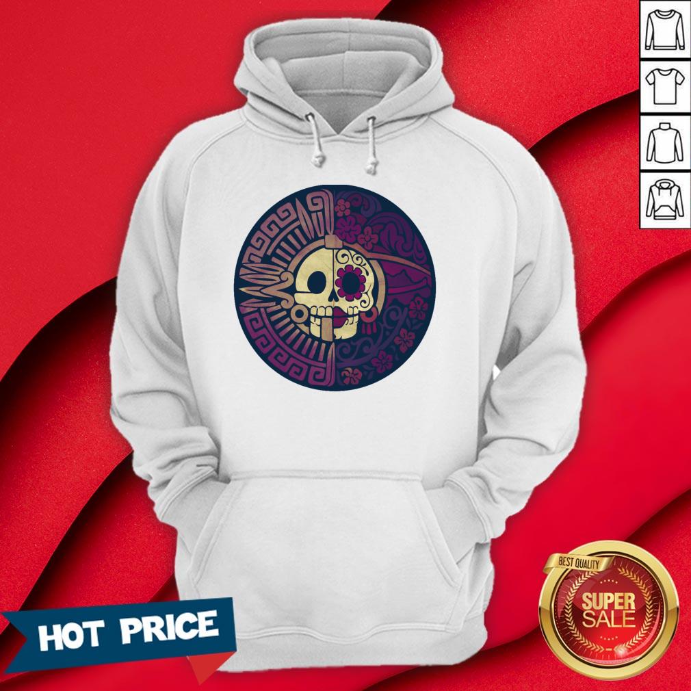 Aztec Sugar Skull Day Of The Dead Dia De Los Muertos Shirt - Image 5