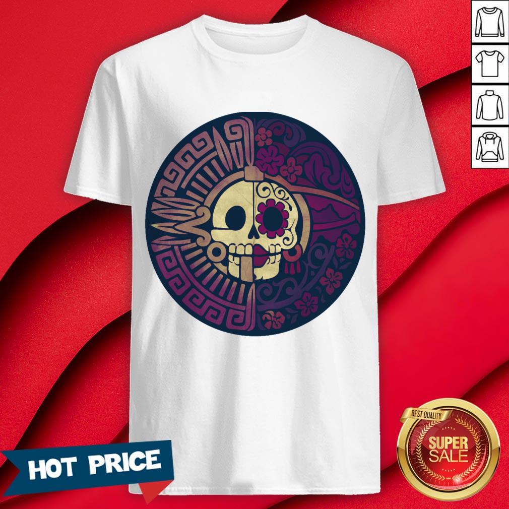 Aztec Sugar Skull Day Of The Dead Dia De Los Muertos Shirt