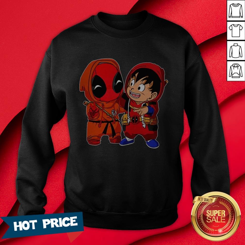 Baby Deadpool And Son Goku Shirt - Image 4