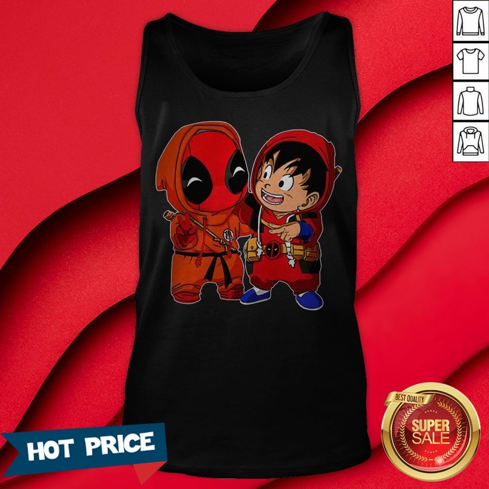 Baby Deadpool And Son Goku Shirt - Image 2