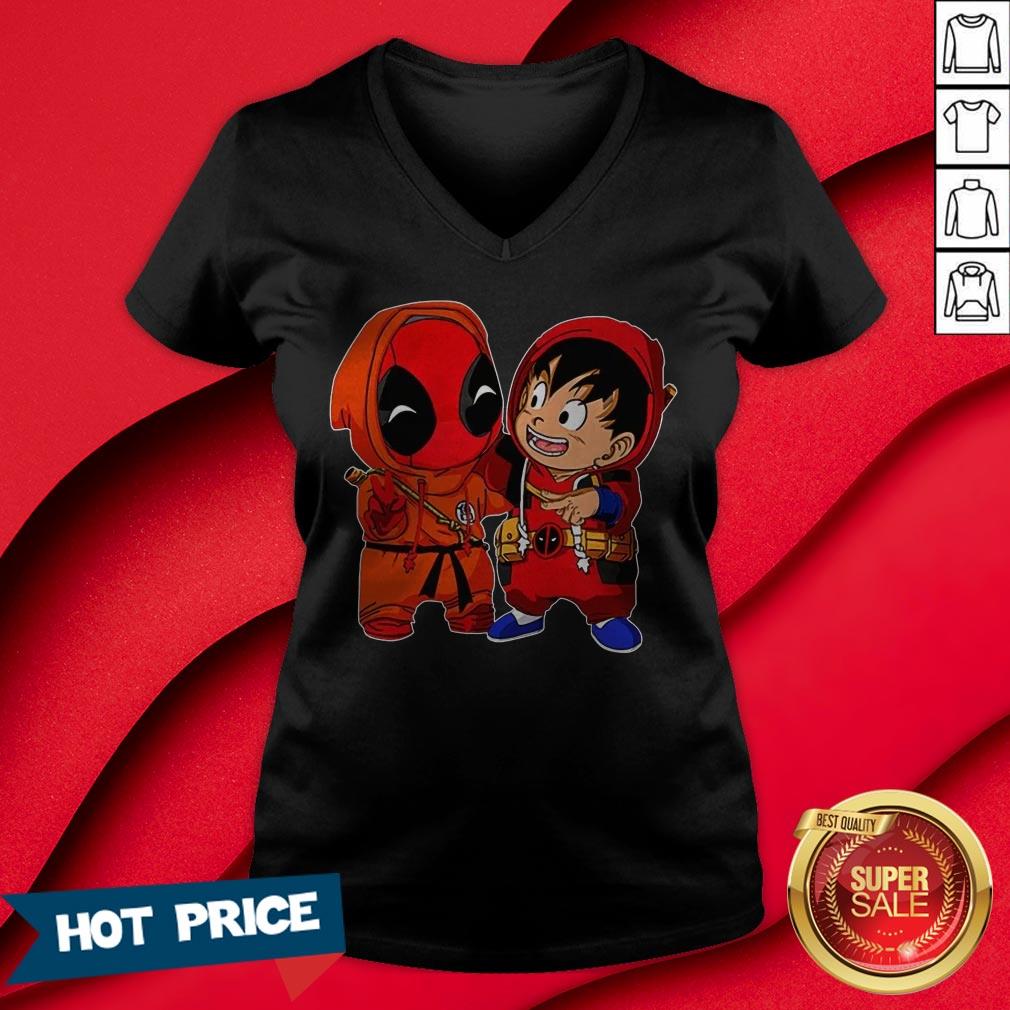 Baby Deadpool And Son Goku Shirt - Image 3