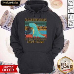Alternative view of Baby T-rex Dinosaur Accountant Saurus Like A Normal Accountant But More Rwar Some Vintage Shirt
