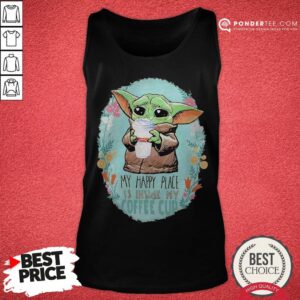 Alternative view of Baby Yoda Hug Dunkin Donuts My Happy Place Is Inside My Coffee Cup Shirt
