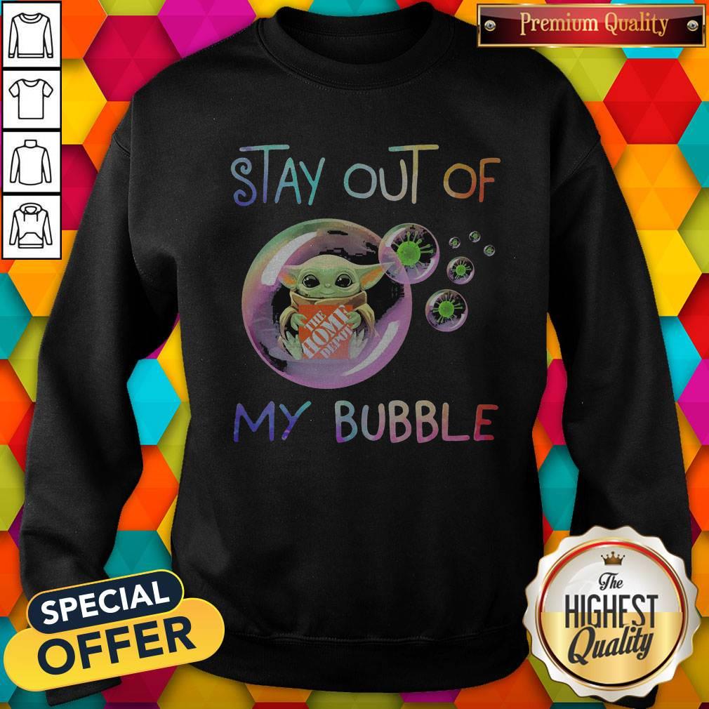 Baby Yoda Hug The Home Depot Stay Out Of My Bubble Shirt - Image 5