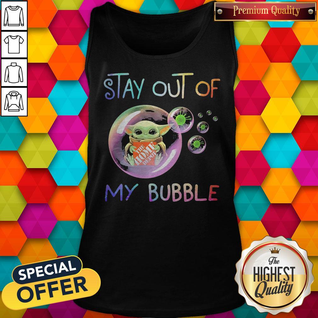 Baby Yoda Hug The Home Depot Stay Out Of My Bubble Shirt - Image 4