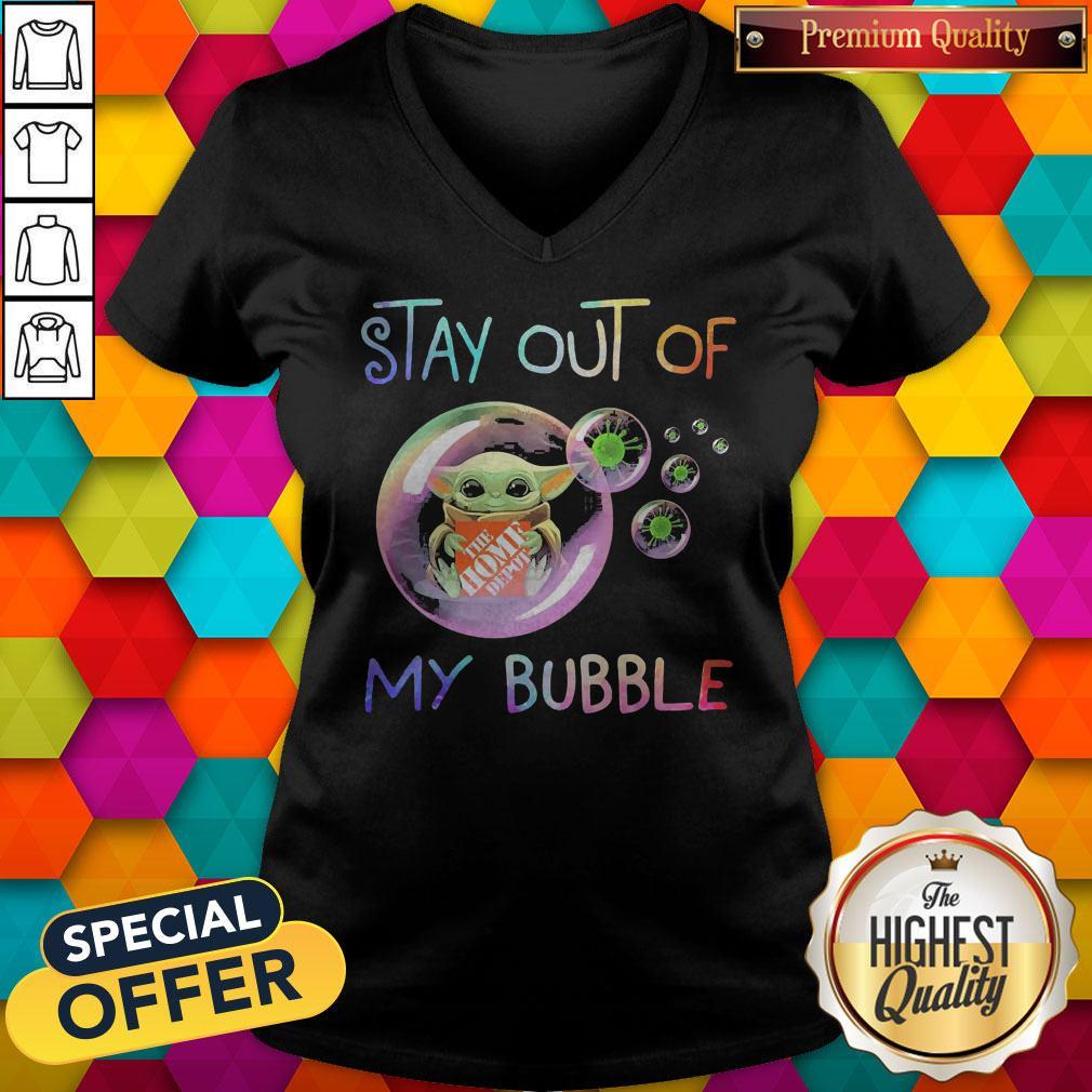 Baby Yoda Hug The Home Depot Stay Out Of My Bubble Shirt - Image 2
