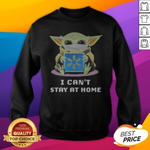 Alternative view of Baby Yoda Mask Hug Walmart I Can’t Stay At Home Shirt
