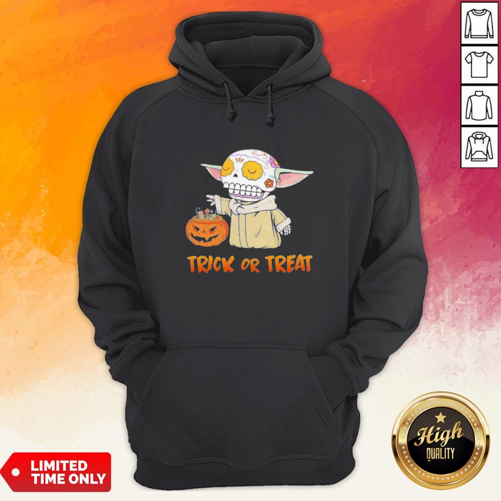Baby Yoda Pumpkin Trick Or Treat Halloween Shirt - Image 4
