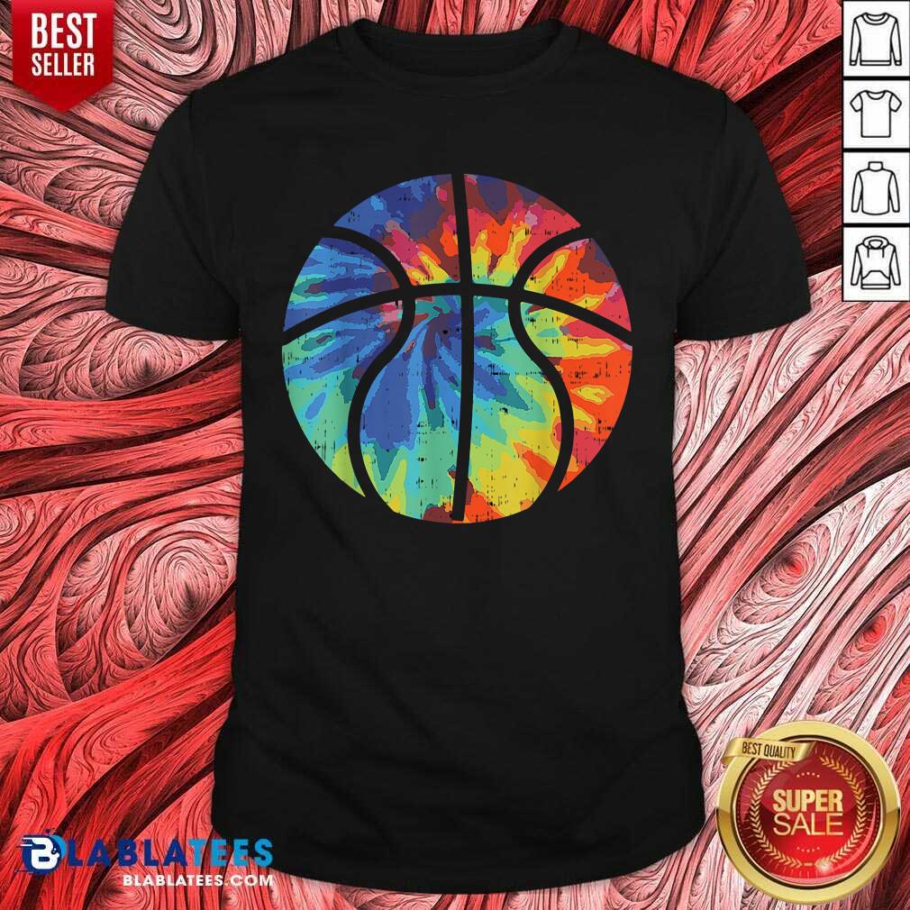 Basketball Tie Dye Vintage Retro Psychedelic Hippie Player Shirt