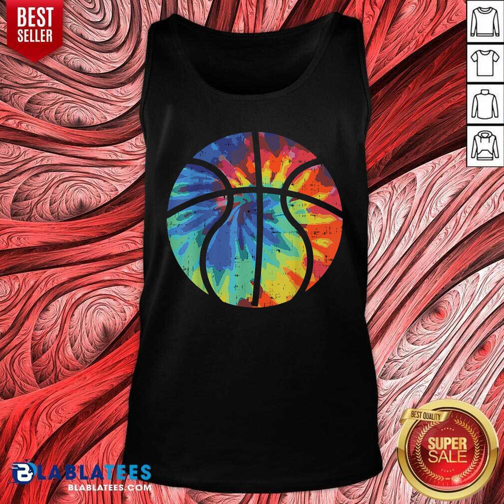 Basketball Tie Dye Vintage Retro Psychedelic Hippie Player Shirt - Image 3