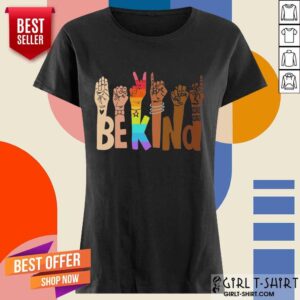 Alternative view of Be Kind Skin Color LGBT Shirt