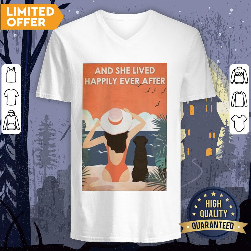 Beach And She Lived Happily Ever After Shirt - Image 3