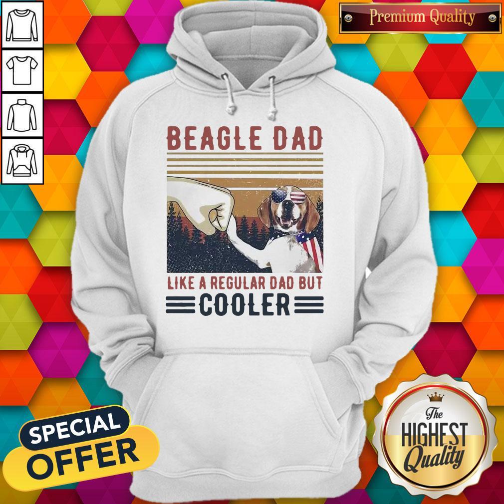 Beagle Dad Like A Regular Dad But Cooler Happy Father’s Day Shirt - Image 2