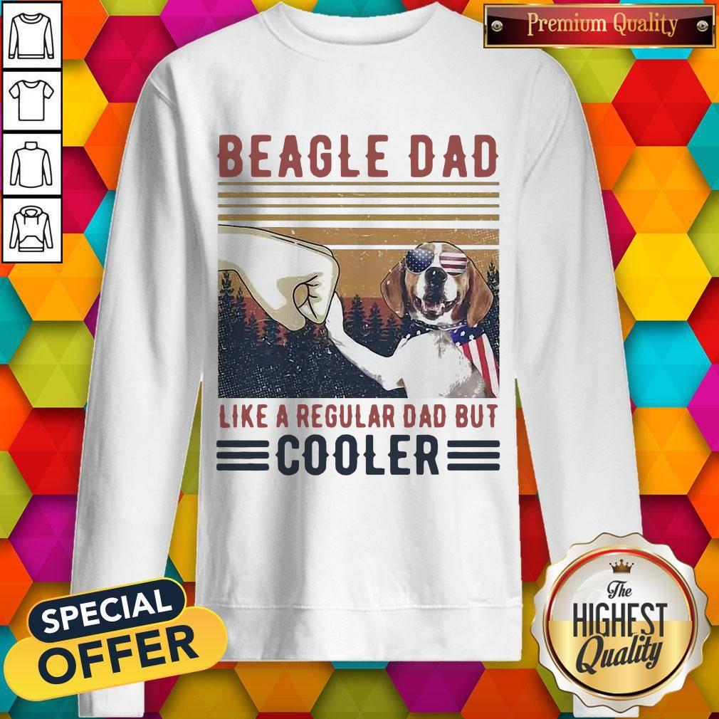 Beagle Dad Like A Regular Dad But Cooler Happy Father’s Day Shirt - Image 5