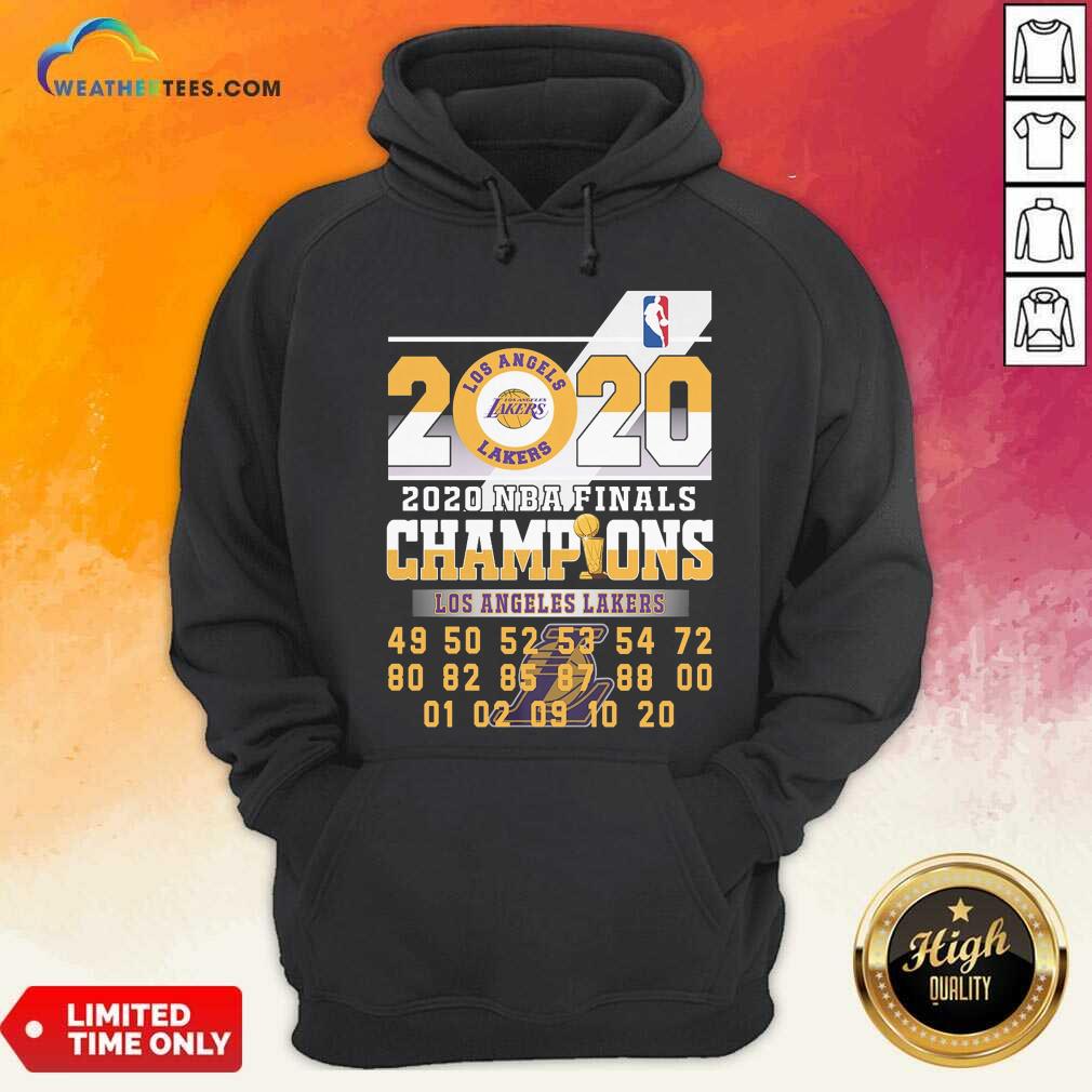 Beautiful Los Angeles Lakers 2020 Nba Finals Champions 49 50 52 53 54 Shirt - Image 5