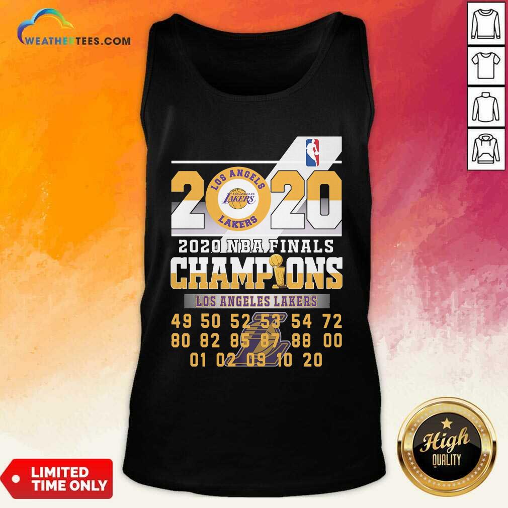 Beautiful Los Angeles Lakers 2020 Nba Finals Champions 49 50 52 53 54 Shirt - Image 4