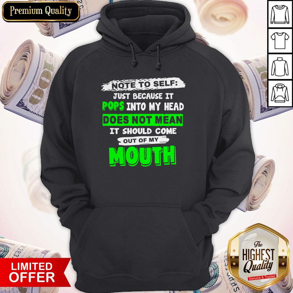 Beautiful Note To Self Just Because It Pops Into My Head Shirt - Image 5