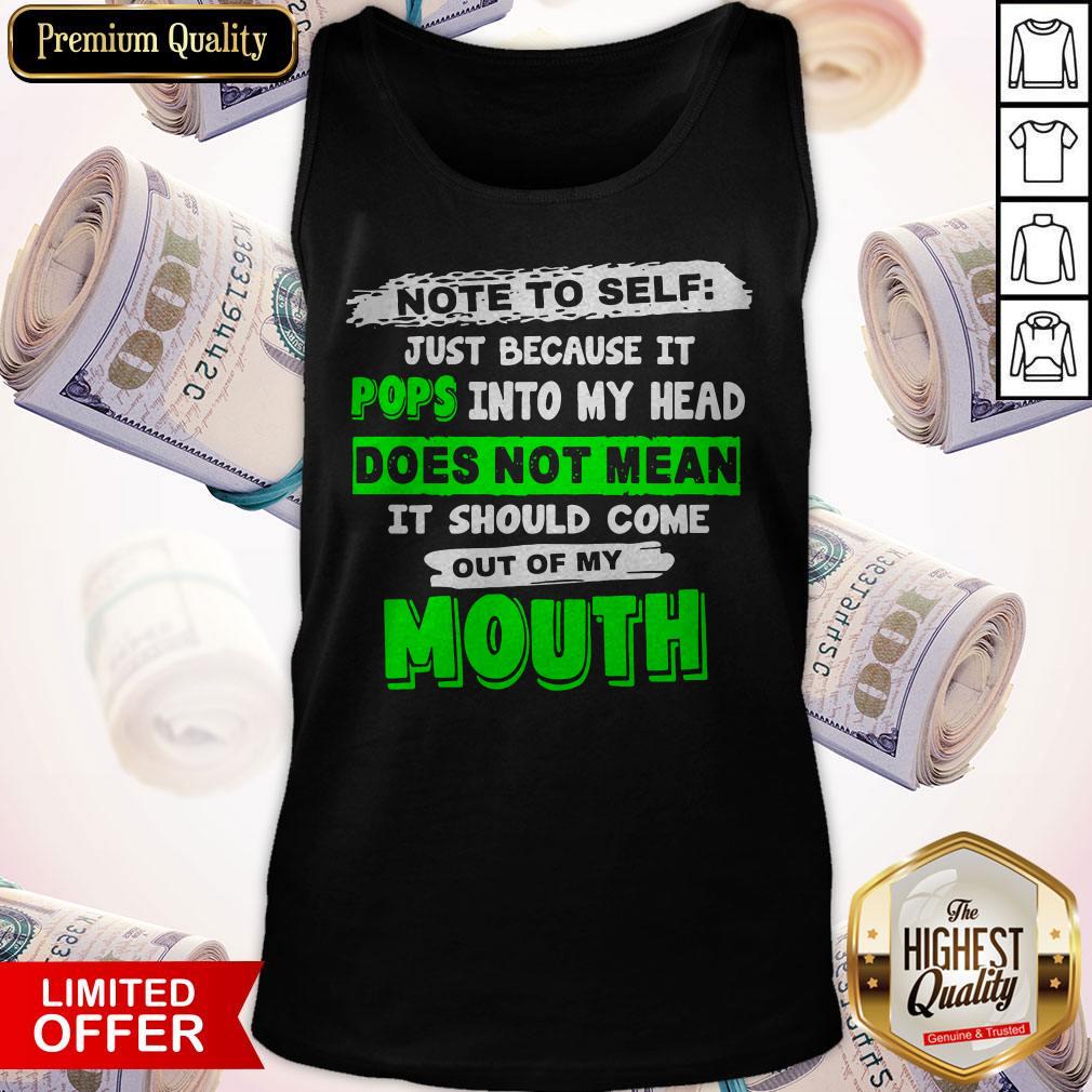 Beautiful Note To Self Just Because It Pops Into My Head Shirt - Image 3