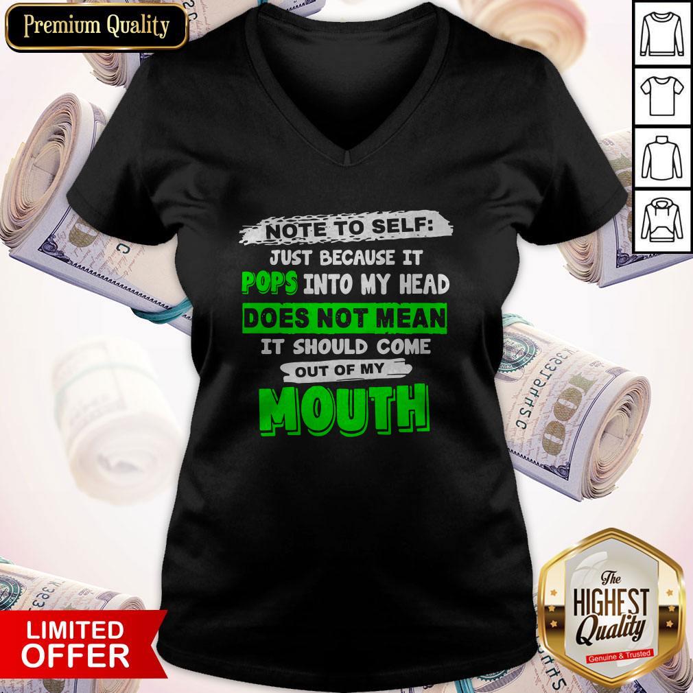 Beautiful Note To Self Just Because It Pops Into My Head Shirt - Image 2