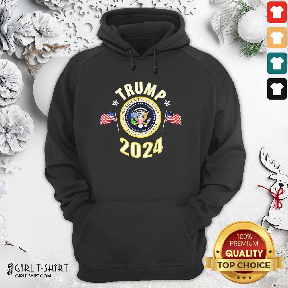 Beauty Trump 2024 Presidential Seal Flag Us Shirt - Image 5