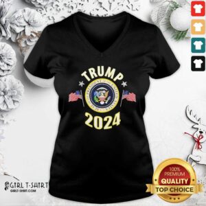 Alternative view of Beauty Trump 2024 Presidential Seal Flag Us Shirt
