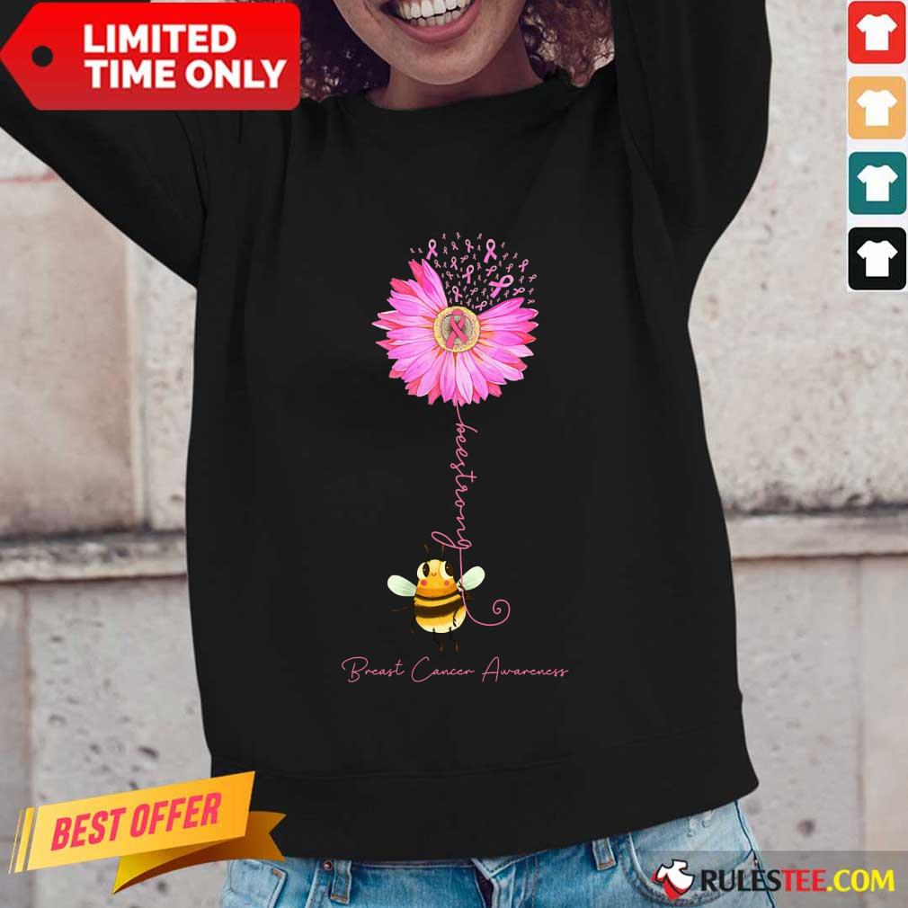 Bee Strong Breast Cancer Awareness Shirt - Image 2