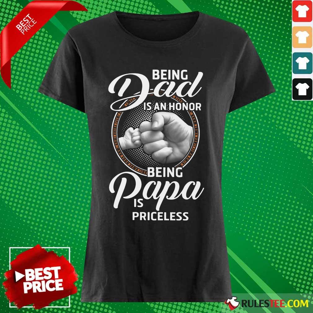 Being Dad Papa Is Priceless Father’s Day Shirt - Image 3