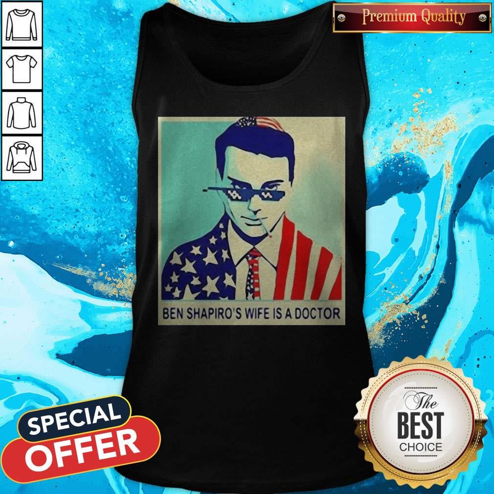 Ben Shapiro’s Wife Is A Doctor American Flag Shirt - Image 2