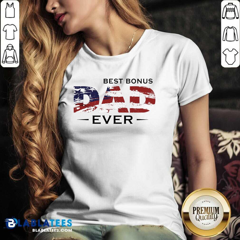Best Bonus Dad Ever 4th Of July Shirt - Image 2