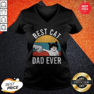Alternative view of Best Cat Dad Ever Vintage Shirt