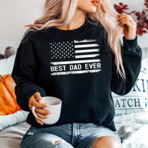 Alternative view of Best Dad Ever With Us American Flag Fathers Day Shirt