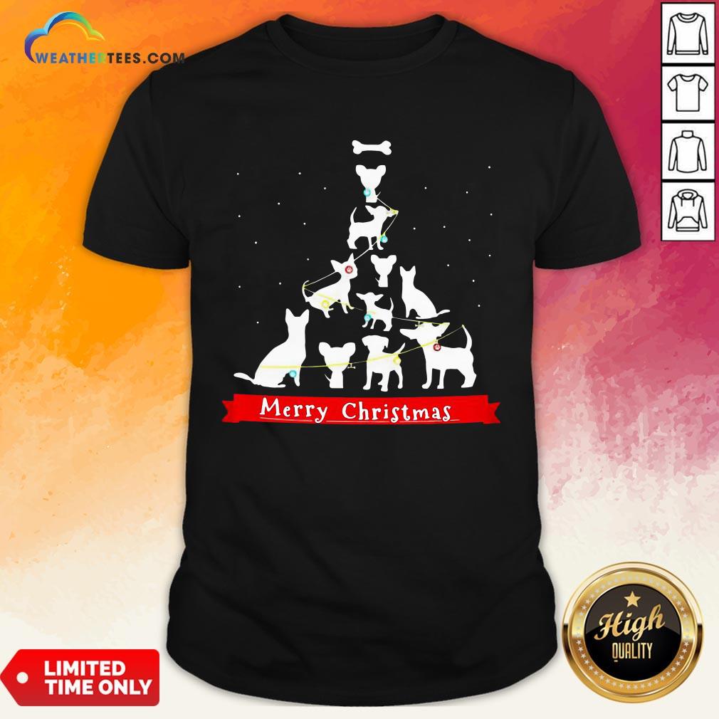 Best Dogs Tre Merry Christmas Ugly Shirt