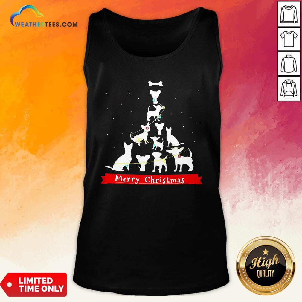 Best Dogs Tre Merry Christmas Ugly Shirt - Image 3