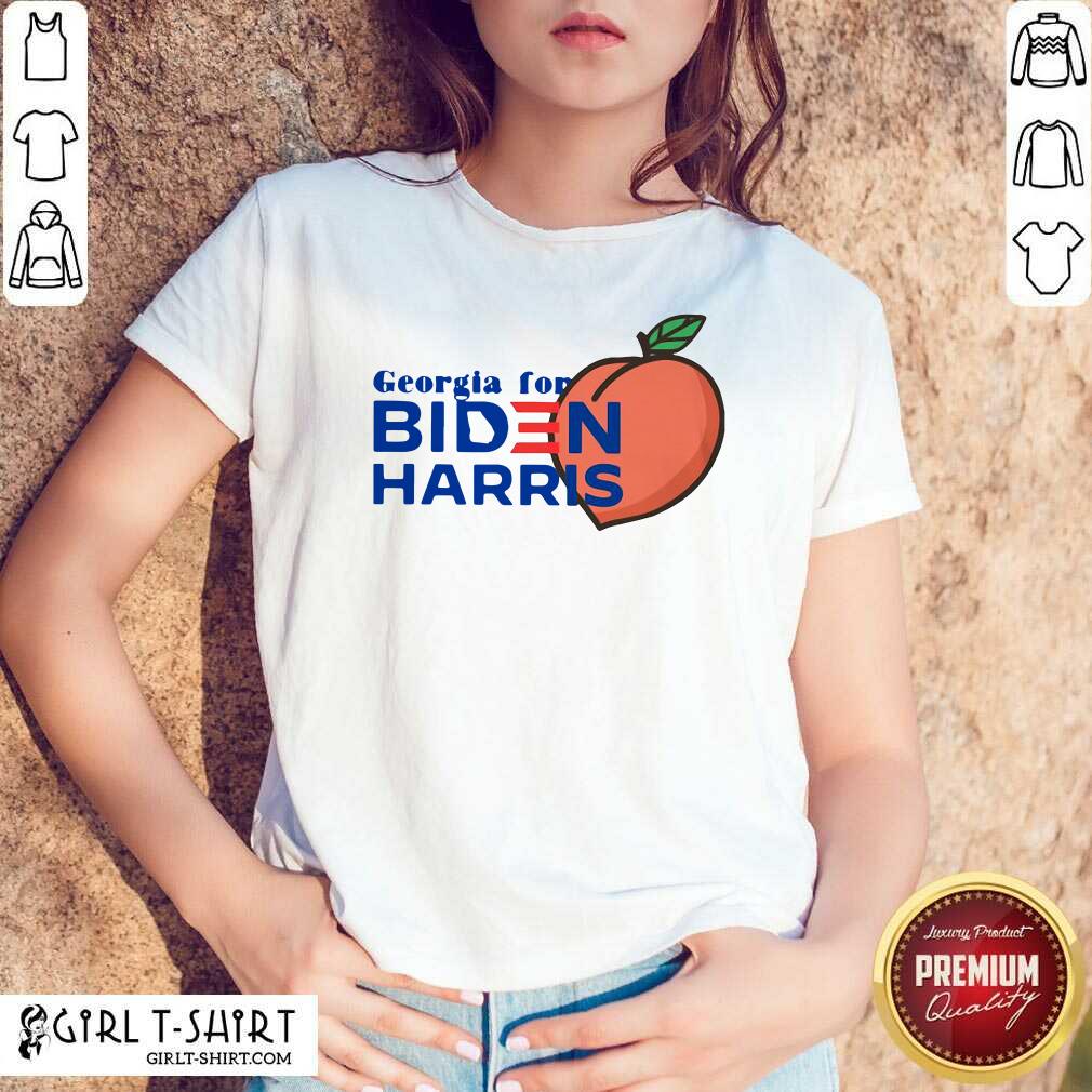 Best Georgia For Biden Harris Peach Shirt