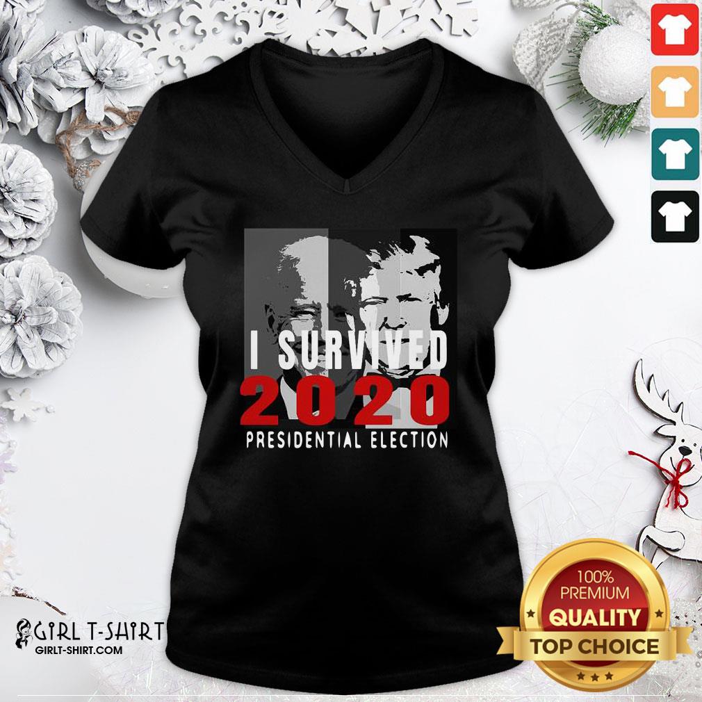 Best I Survived 2020 Presidential Election Biden Trump Shirt - Image 2