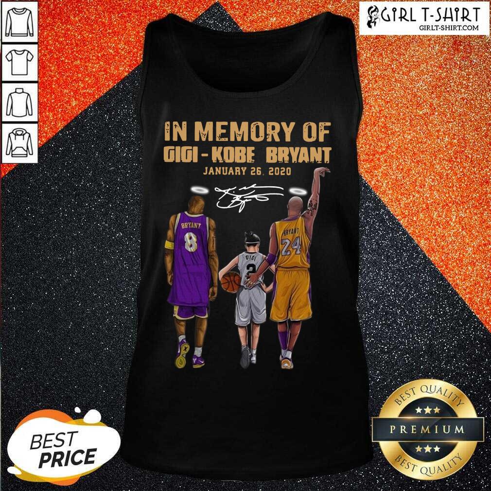 Best In Memory Of Gigi Kobe Bryant January 26 2020 Signature Shirt - Image 3