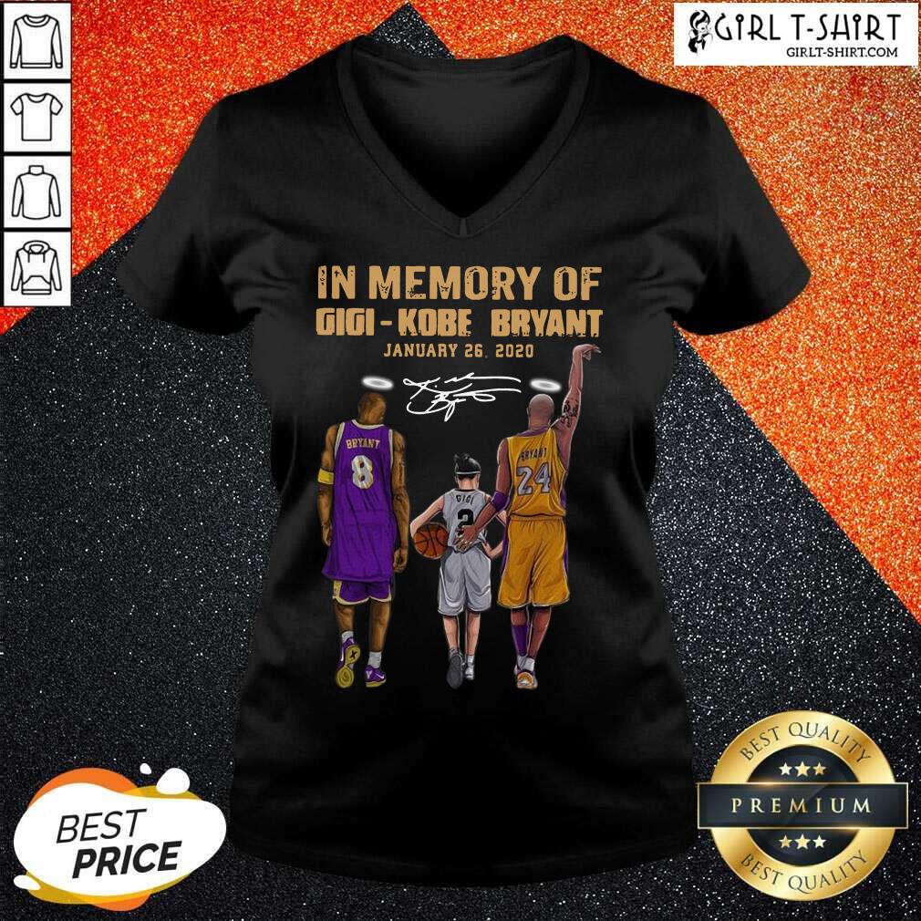 Best In Memory Of Gigi Kobe Bryant January 26 2020 Signature Shirt - Image 2